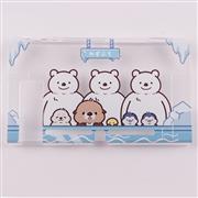 Soft Clear TPU+PC Grip Case and Ergonomic Shock-Absorption Cover for Switch Polar Bears 03