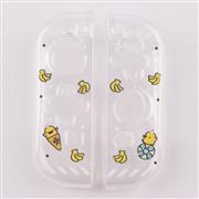 Soft Clear TPU+PC Grip Case and Ergonomic Shock-Absorption Cover for Switch Blue Banana and Ice Cream 02