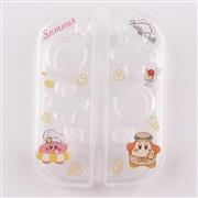 Soft Clear TPU+PC Grip Case and Ergonomic Shock-Absorption Cover for Switch Yellow Kirby 02