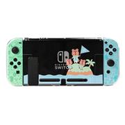 Soft Clear TPU+PC Grip Case and Ergonomic Shock-Absorption Cover for Switch Animal Crossing