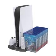 Multifunctional Cooling Stand with Cooler Discs Slot and Controller Charging Dock for PS5 03