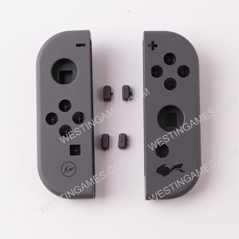 Left and Right Housing Cover Case with SL SR Button Set for Switch Joy-con Thunderbolt Pokemon