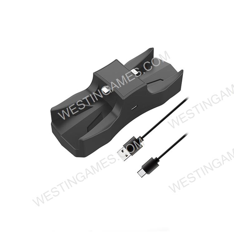 Dual Charging Dock Stand with USB Cable for PS5 Dual Sense Controller