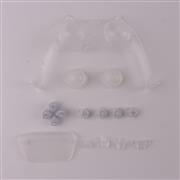 13 in 1 Button Set D-pad Direction Key L1 R1 L2 R2 Buttons Replacement for PS5 Clear White