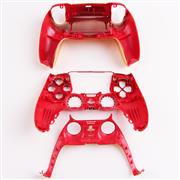 Replacement Complete Mirror Chrome Housing Shell Case with Button Kit for Playstation 5 PS5 Dualsence Controller - Orange 02