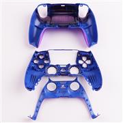 Replacement Complete Mirror Chrome Housing Shell Case with Button Kit for Playstation 5 PS5 Dualsence Controller - Purple 02