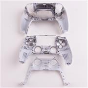 Replacement Complete Mirror Chrome Housing Shell Case with Button Kit for Playstation 5 PS5 Dualsence Controller - Silver 02