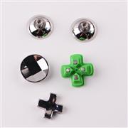 31Pcs Metal Swap Thumsticks Grip D-Pad and ABXY Button Set for all PS4 Controller - Green 03
