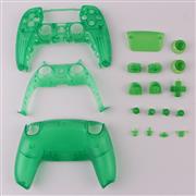 Replacement Complete Housing Shell Case with Button Kit for Playstation 5 PS5 Dualsence Controller - Clear Green