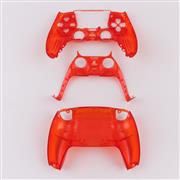 Replacement Complete Housing Shell Case with Button Kit for Playstation 5 PS5 Dualsence Controller - Clear Red 02