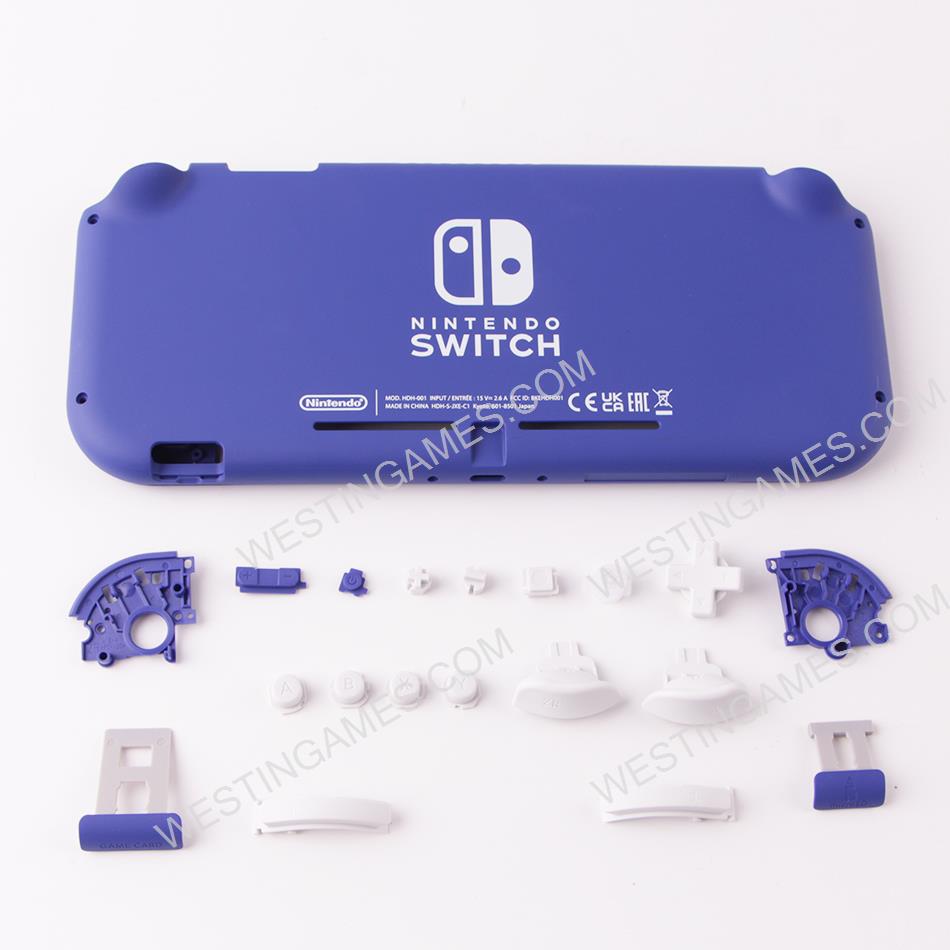 Original Complete Housing Shell Case with Button Key Replacement for Nintendo switch lite - Deep Blue