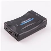 1080P HDMI to SCART Video Audio Upscale Converter AV Signal Adapter with EU Power Plug Box 03