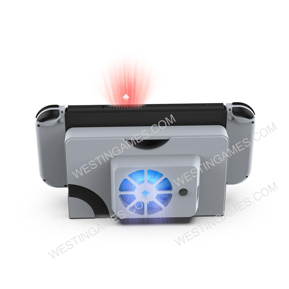 Station Radiator Cooling Cooler Fans for Nintendo Switch OLED Dock Cooler White