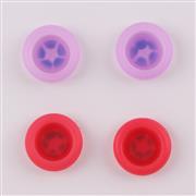 New 4in1 Night Light Captain America Thumb Grips Analog Caps Silicone Rubber For PS5 Red Purple 03