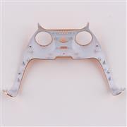 Mirror Chrome Decorative Strip Handle PC Shell Cover For PS5 Gamepad Controller - Orange 02