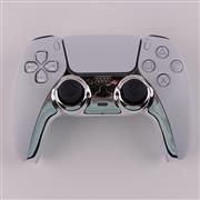 Mirror Chrome Decorative Strip Handle PC Shell Cover For PS5 Gamepad Controller - Siliver 03