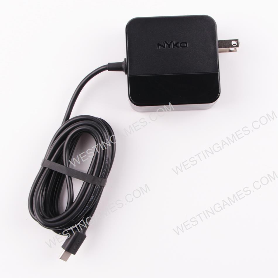 Original NYKO Power AC Adapter Type-C Quick Charger Cord 5V-15V for NS Switch Console - US Plug