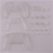 Replacement Complete Housing Shell Case with Button Kit for Playstation 5 PS5 Dualsence Controller - Transparent Clear