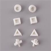 Replacement Rubber Feet Cover Cap Set for PS4 Pro Housing Shell - White (8 Piece)