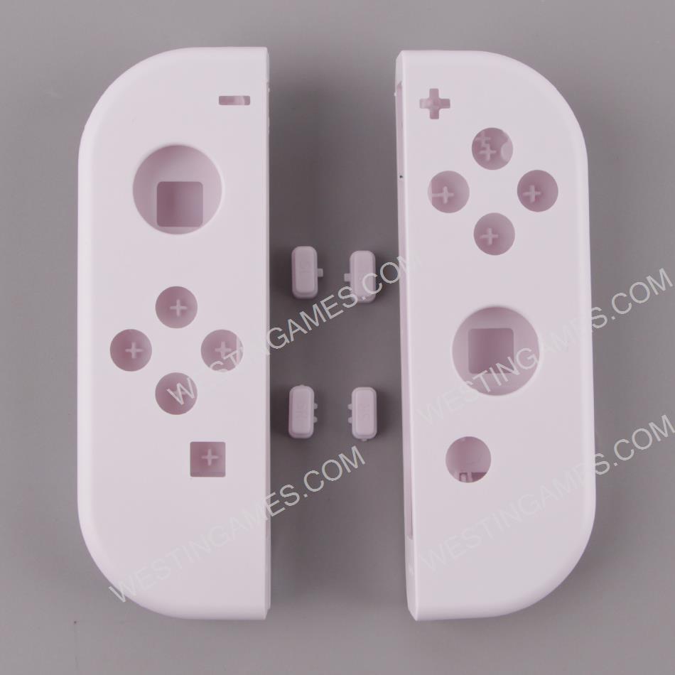 Left and Right Housing Cover Case with SL SR Button Set for Switch Joy-con White