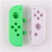 Left and Right Housing Cover Case with SL SR Button Set for Switch Joy-con White and Green