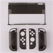 New 3in1 Transparent Crystal Protecting Cover Case for Nintendo Switch OLED Gamepad - Clear Black 03
