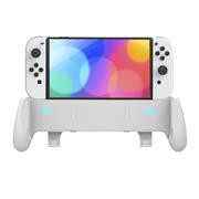 3 in 1 Handle Grip with Stand and 3 Card Storage for Switch OLED - White