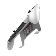 3 in 1 Handle Grip with Stand and 3 Card Storage for Switch OLED - White 02