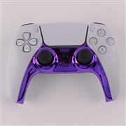 Mirror Chrome Decorative Strip Handle PC Shell Cover For PS5 Gamepad Controller - Purple 03