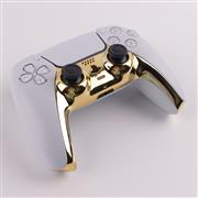 Mirror Chrome Decorative Strip Handle PC Shell Cover For PS5 Gamepad Controller - Gold 04