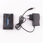 1080P HDMI to SCART Video Audio Upscale Converter AV Signal Adapter with EU Power Plug Box 02