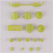Full Set Dpad ABXY Grips Stick Bumpers Triggers Buttons Replacement for Xbox Series S/X Controller - Green