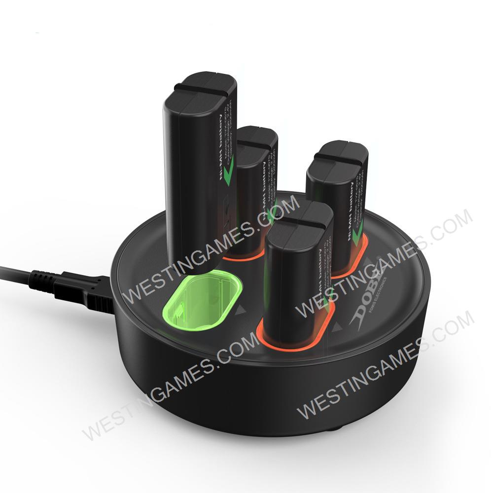 4Pcs 1200mah Battery and Charging Power Stand for XBOX Series S/X Wireless Controller