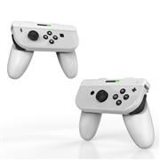 2in1 Controller Handle Grip for NS Switch and oled Joy-con Controller - White