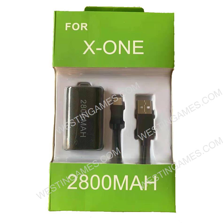 Play and Charge Rechargeable 2800 mAh Battery Kit for XBOX Series S/X Controller - Black