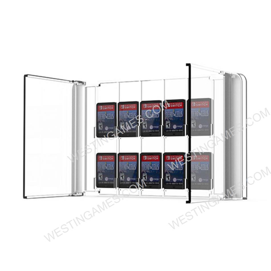 Crystal 10 Slots Game Card Cartridge Storage Case Box for NS Switch OLED