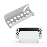 2in1 Wall Bracket Host Rack Dock Station Cooling Shelf Hanger Game Accessories for Swtich OLED Console Joycon 02