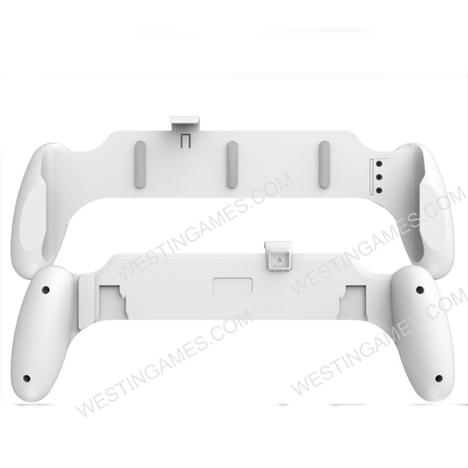 3 in 1 New Handle Grip with Stand and 3 Card Storage for Switch and Switch OLED - White