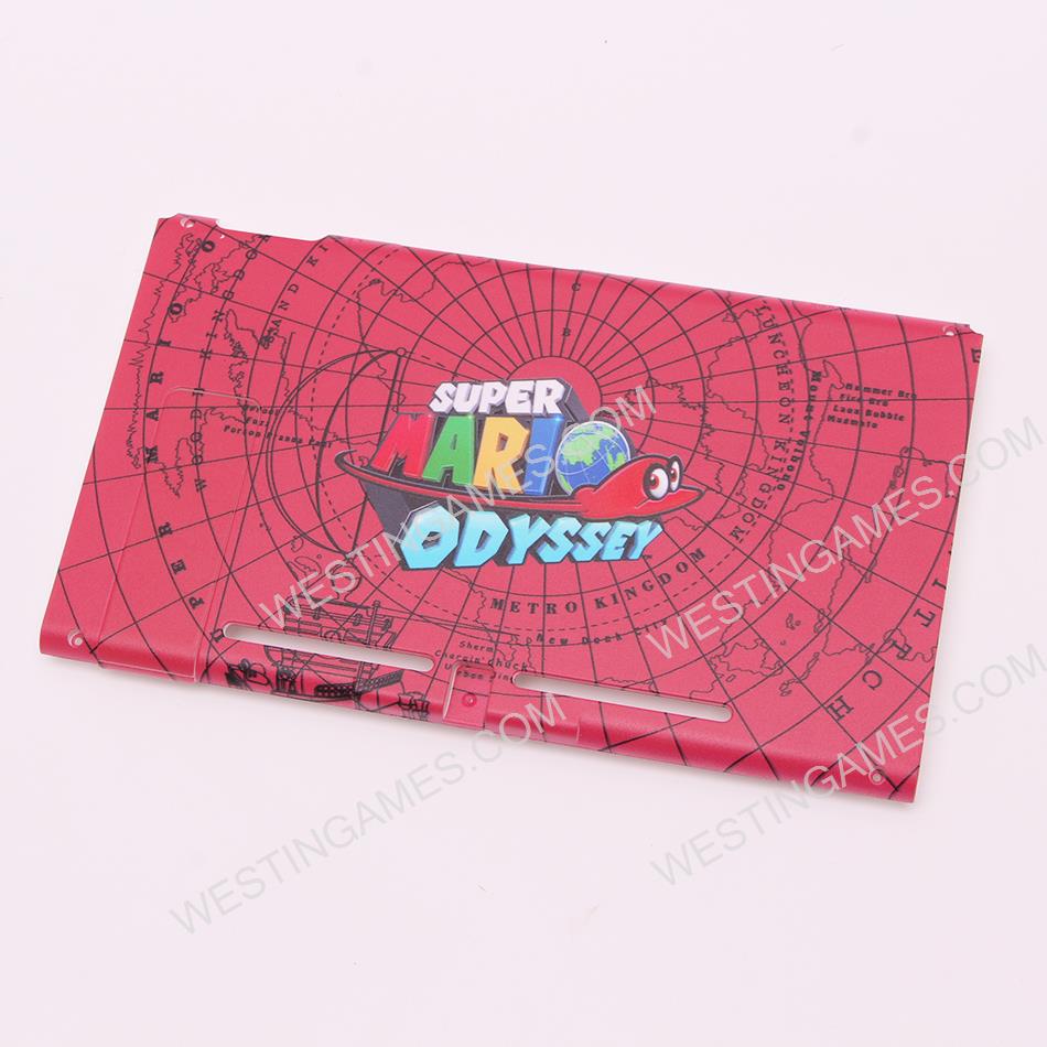 Replacement Rear Back Super Mario Odyssey Limited Cover with Stand for NS Switch