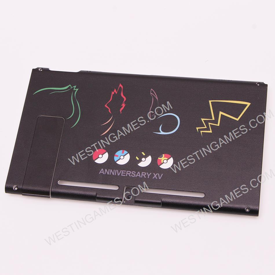 Replacement Rear Back Pokemon Limited Cover with Stand for NS Switch