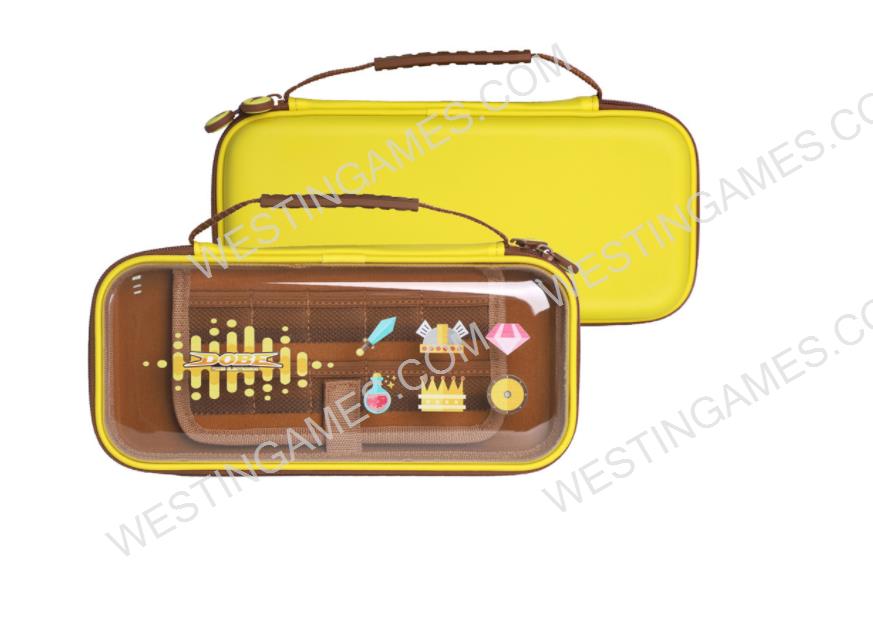 Transparent Protective Storage Hard Case Carrying Bag for Switch and Oled - Brown