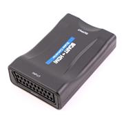 1080P SCART to HDMI Video Audio Upscale Converter AV Signal Adapter with EU Power Plug Box 02