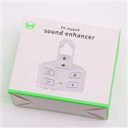 3.5mm Stereo Headphone Adapter Gamepad Sound Enhancer Microphone Headphone Converter For PS5 Game Controller Black