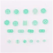 Tansparent Complete Key Button Accessoires for Switch Left and Right Joycon Controller - Turquoi