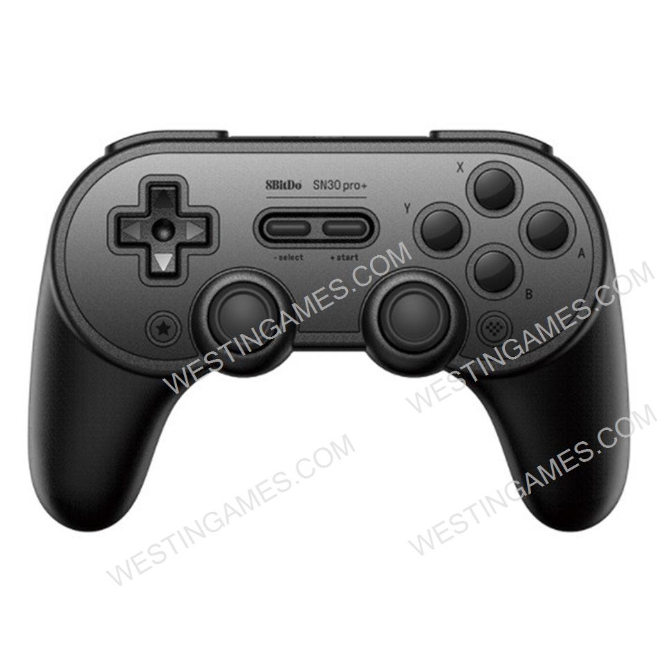 New 8bitdo SN30 Pro Bluetooth Wireless Gamepad Controller Red Button for Android IOS MacOS PC and Switch (Black Edition)