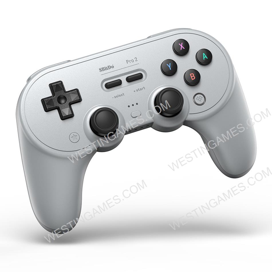 8Bitdo Pro 2 Wireless Bluetooth Controller for Switch PC Windows Android MacOS and Steam (Grey)