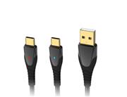 3M USB Charging Cable with LED Light For PS5 Wireless Controller Switch and XBOX Series x 03