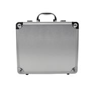 Big Capacity Zipper Aluminum Alloy Hard Carrying Case Storage Bag Suitcase Shell for NS Switch Console - Siliver