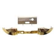 Replacement Mirror Chrome lb rb Trigger Button with Middle Piece Frame for XBOX Series x Controller - Gold