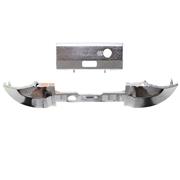Replacement Mirror Chrome lb rb Trigger Button with Middle Piece Frame for XBOX Series x Controller - Siliver